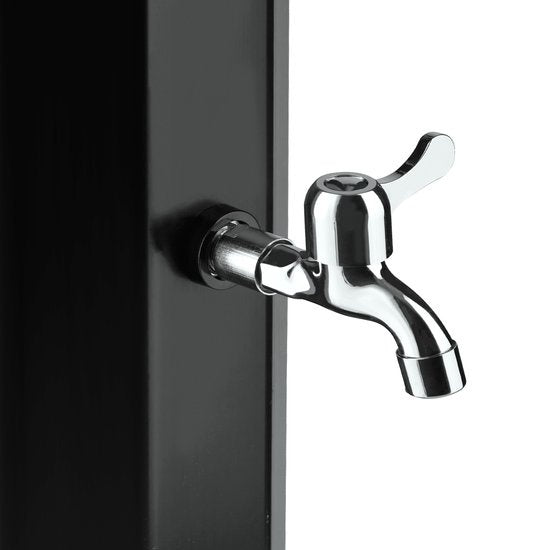 tectake - Buitendouche "Ofanto" 35 l - zwart - 404473