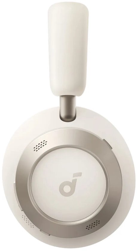 soundcore by Anker Space One Pro Draadloze Over-ear Koptelefoon Wit - Headphones - Active Noise Cancelling, Multipoint Connection, 60 uur Accuduur, Bluetooth 5.3, LDAC, Hi-Res Certified, klein opvouwbaar