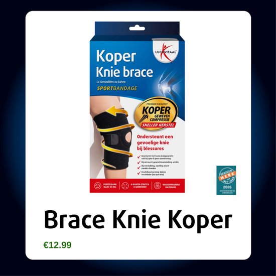 Lucovitaal Brace Knie Koper
