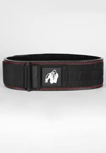 Gorilla Wear Halterriem - 4 Inch Premium Lederen Lifting Belt - Zwart - L/XL