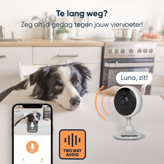 1080P Huisdiercamera met App - Hondencamera met Petcam - Dog & Pet Camera Hond - Huisdier Camera voor Honden & Dieren
