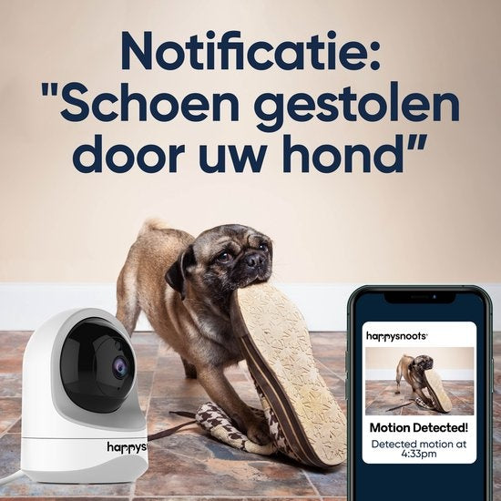 1080P Huisdiercamera met App - 360° Honden Camera - Hondencamera - Huisdier / Pet Cam - Voor Hond / Dog / Kat / Huisdieren