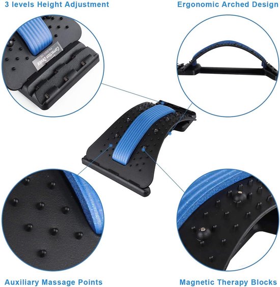 Backstretcher - Nek - Rug - Verstelbaar - Rugklachten - Stretcher