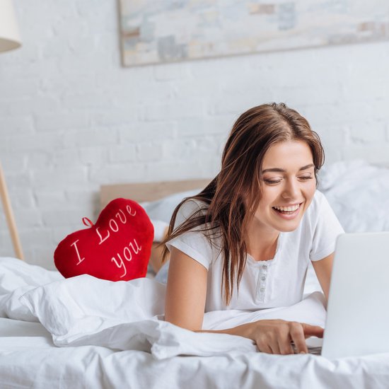 Valentijn Kussen Hart – I Love You – 32cm