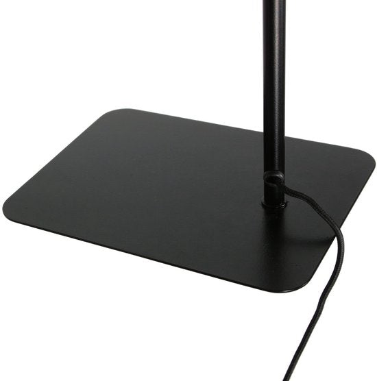 Vloerlamp Lumo 4607BR - moderne zwarte leeslamp met bronzen accent, verstelbaar en dimbaar, Mexlite