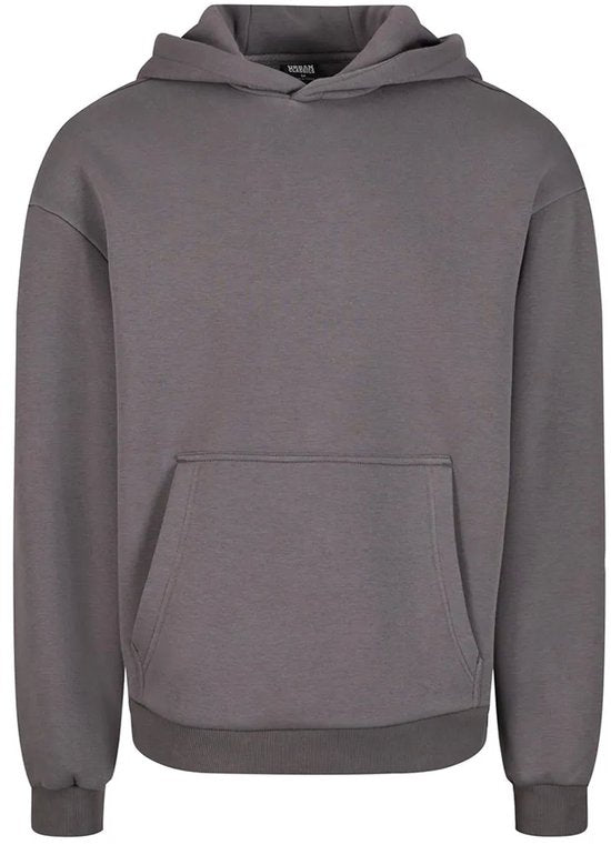 Urban Classics - Fluffy Hoodie/trui - S - Grijs