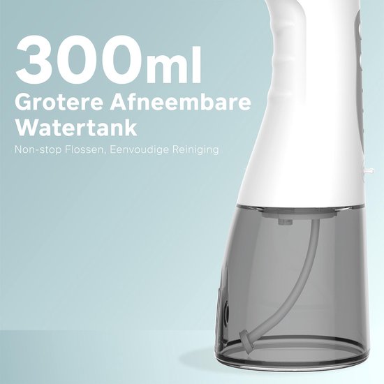 Bintoi® iSonic F500 - Waterflosser - Professionele Monddouche - Flos voor Beugels - Flosapparaten - 3 Standen en 4 Opzetstukjes - IPX7 Waterdicht - Incl. Reistas Cadeau