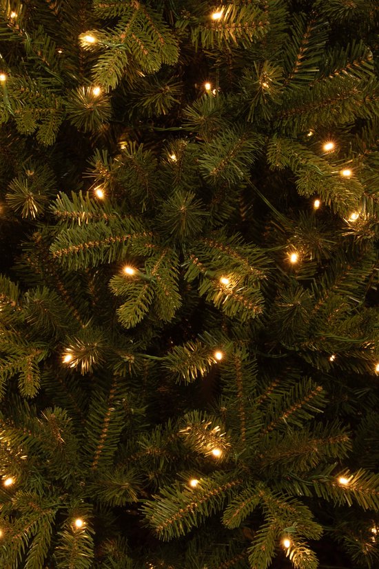 Black Box Trees Harma Smalle Kunstkerstboom met LED Verlichting - Groen - 185x63 cm