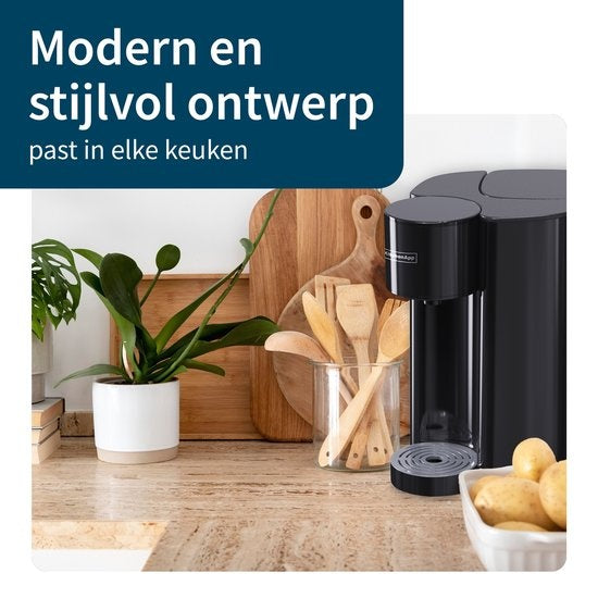 Waterkoker met temperatuurregeling - 2.7L - Alminium - BPA vrij - 2200W - 21.10x28.30x31.20 cm - Zwart