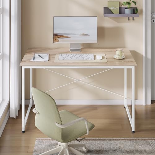 Woltu Computerbureau Compact 120 x 60 cm Licht Eiken