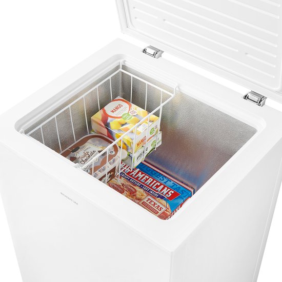Inventum VK562W Low Frost vrieskist - 99 liter - 54,5 cm breed - Supervriezen - Geschikt voor garage tot -15°C - Digitale thermostaat - 1 opbergkorf - Diepvrieskist - Wit