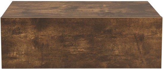 Zwevend Nachtkastje - Houtkleur - Incl. Lade - Set van 2