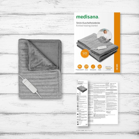 Decoways - Medisana Elektrische deken HB 680 160x120 cm grijs