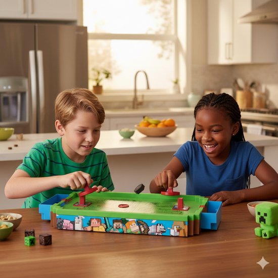 A Ambassador® Minecraft Arcade Air Hockey - Airhockey - Tafelmodel - Gezelschapspel - Het grote speelgoedboek 2025