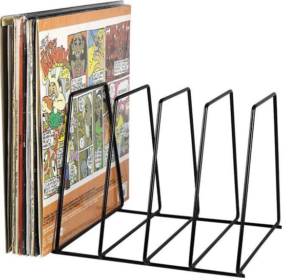 VDD Vinyl platen opbergrek retro - zwart