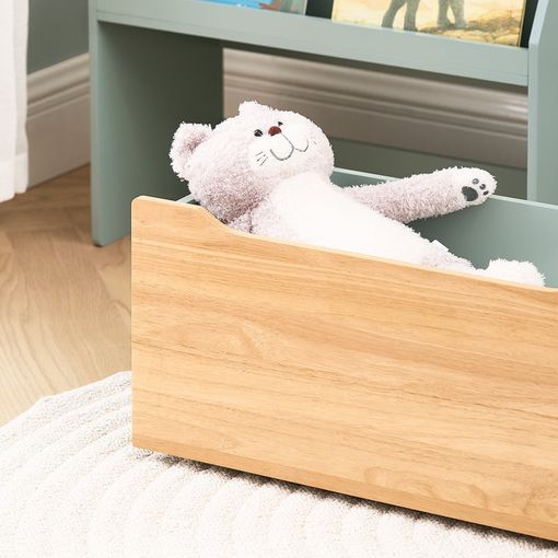 Sobuy Kinderboekenkast - Groen - 62x30x80 cm