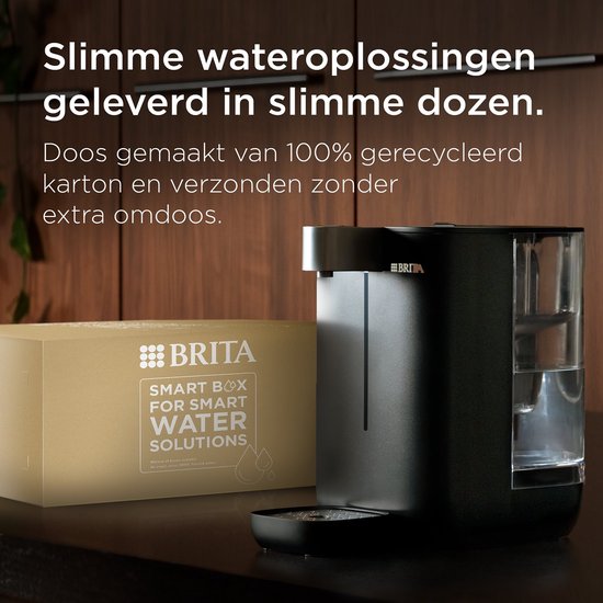 BRITA Cube waterdispenser en theemachine voor thuis - Zwart - Maak perfecte thee dankzij verschillende instellingen voor temperatuur en volume - UV-C Technologie - incl. Maxtra Pro Kalk Expert Filter