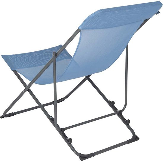 Bo-Camp - Strandstoel - Penco - 3 Standen - Staal - Blauw