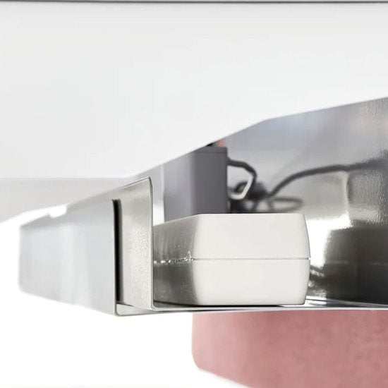 BRASQ Verstelbare Kabelgoot Wit - Kabel Organiser - Kabelgoot bureau - Kabelhouder - Kabelmanagement - Universeel