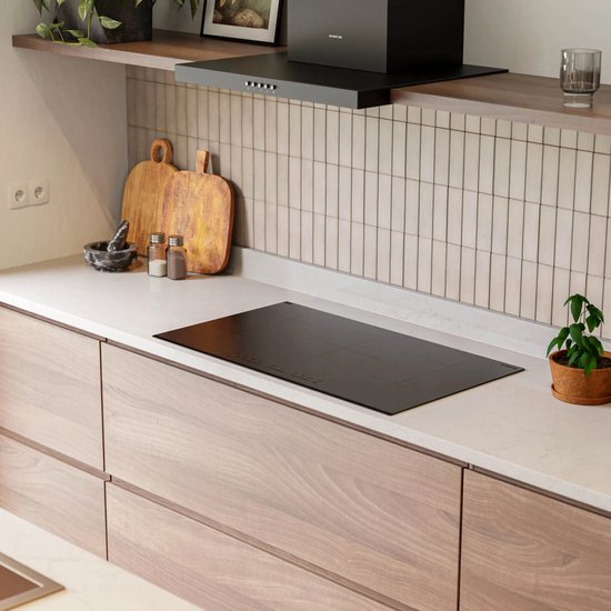 Inventum IKI9035MAT matte inbouw inductiekookplaat 90 cm - 2-fase - 5 kookzones - 2x Bridgefunctie - Boost - Timer - Kinderslot - Facetrand voorzijde - Elektrische kookplaat 5 pits - Mat Zwart