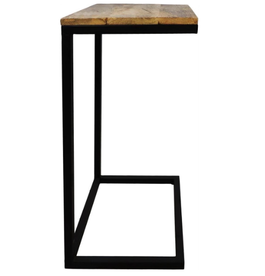 White Label Bijzettafel Stan - Houtlook - 38 x 30 x 65 cm - Naturel