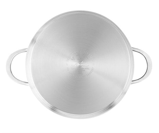 ETA HoneyComb Pannenset voor Inductie en alle Warmtebronnen – Ovenbestendig – Set van 4 Pannen met Glazen Deksel – Roestvrij Staal – Non-Stick – RVS