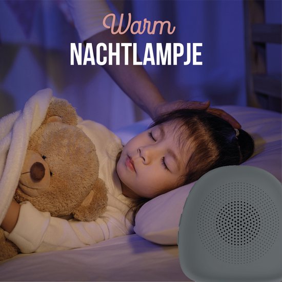 White Noise Machine - Slaaphulpen - Witte Ruis - Baby Slaap Hulp - Druppel - Grijs