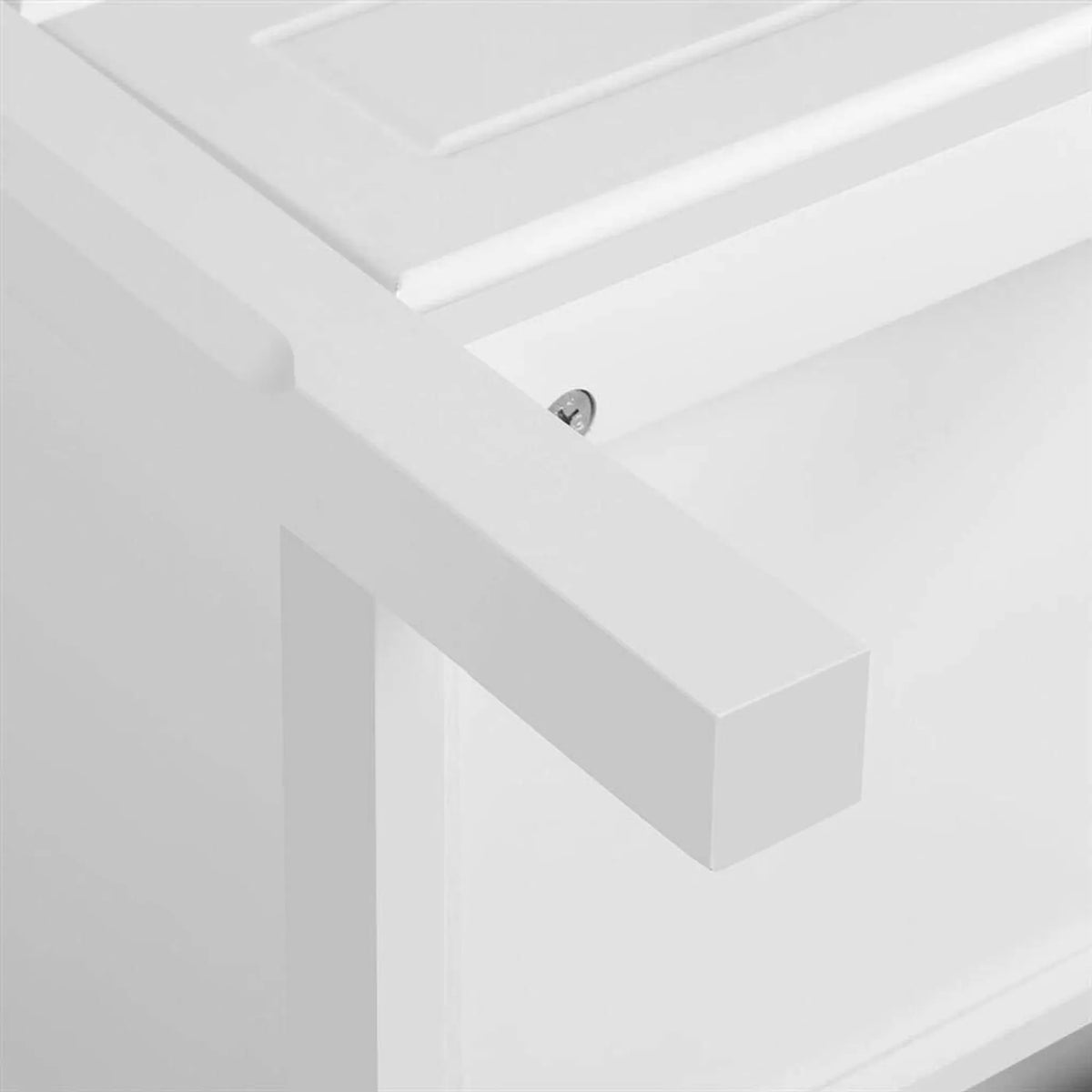 Yaheetech Nachtkastje Met 3 Lades – Voorzien Van Aluminium Knopgrepen En Vochtbestendig Gelakt Oppervlak En Hoogwaardige Ladegeleiders – Voor Slaapkamer En Woonkamer – Wit E1 MDF – 40 x 40 x 60 cm