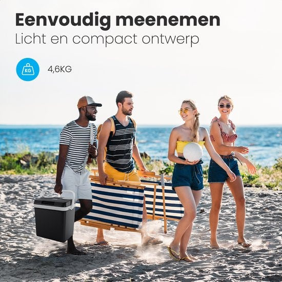 Auronic Elektrische Koelbox - Coolbox - 25L - 12V en 240V - Zwart