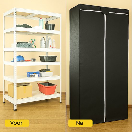 BRASQ Stellingkasthoes zwart - 180x90x40 cm