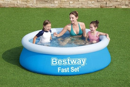 Bestway Kinderzwembad - Ø 183 cm - Model 57392 - Opblaasbare Rand