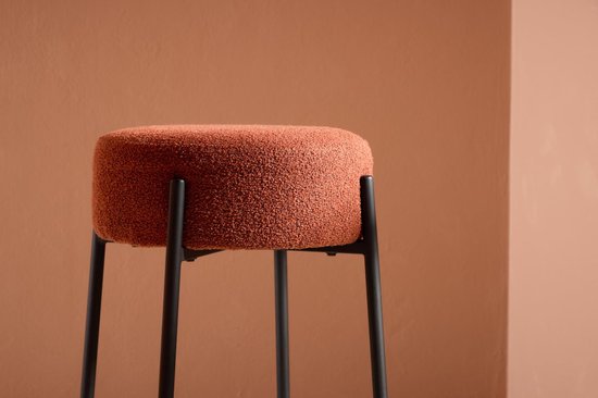 Tucson barstoel bouclé rood