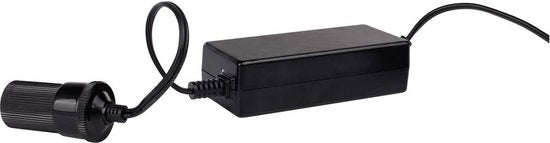 Tristar KB-7985 Omvormer - 12V aansluiting - 100V tot 240V - geschikt voor o.a. Koelboxen - Lang snoer van 1.75 meter - Zwart