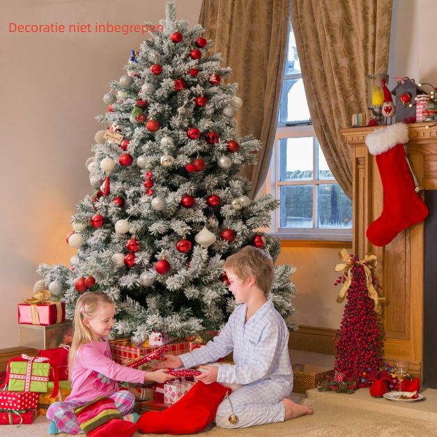 Coast Kunstkerstboom - Besneeuwd - 180 cm - PVC - Groen/Wit