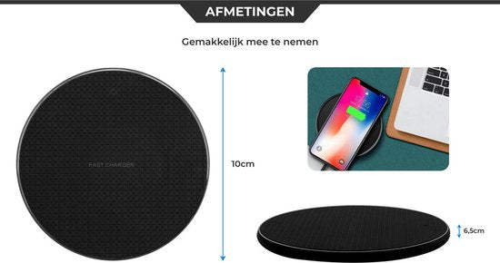 The Life Style Goods - Draadloze Oplader 10W - Inclusief Kabel - Wireless Charger - Fast Charger - iPhone en Samsung