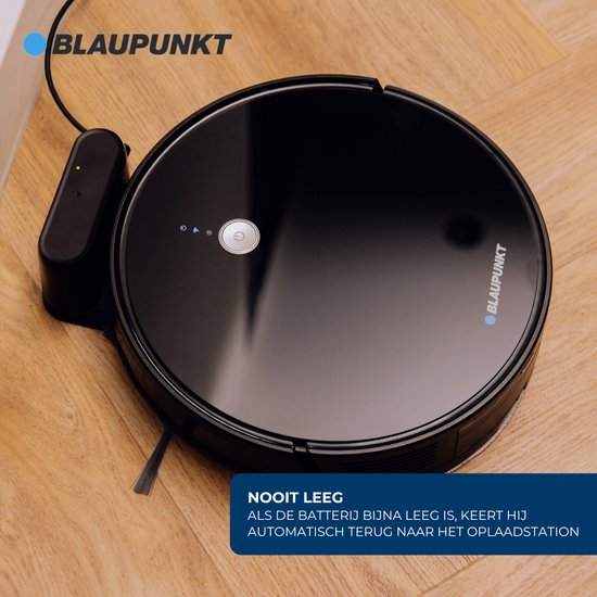 Blaupunkt Bluebot XBOOST BPK-VCBB1XB - Robotstofzuiger met dweilfunctie - Laadstation - Turbo zuigfunctie
