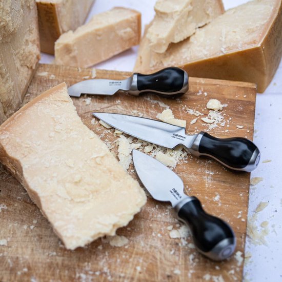 BOSKA Breekmes Pro - Voor harde kazen - Kaasmes -Parmezaan set - Professioneel Kaasgereedschap - 14 cm