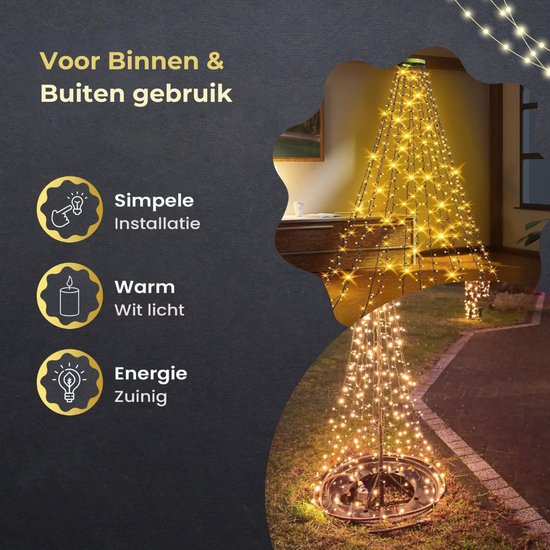 Giftmas Kerstverlichting met 280 lampjes - 2 Meter