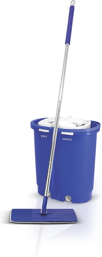 Livington Touchless Mop XXL – zelfreinigende mop – huishoudhulp 2019 - grote capaciteit 7 liter – automatisch dweilsysteem – 360 graden draaiende mop – vloeren schoon maken – makkelijk reinigen