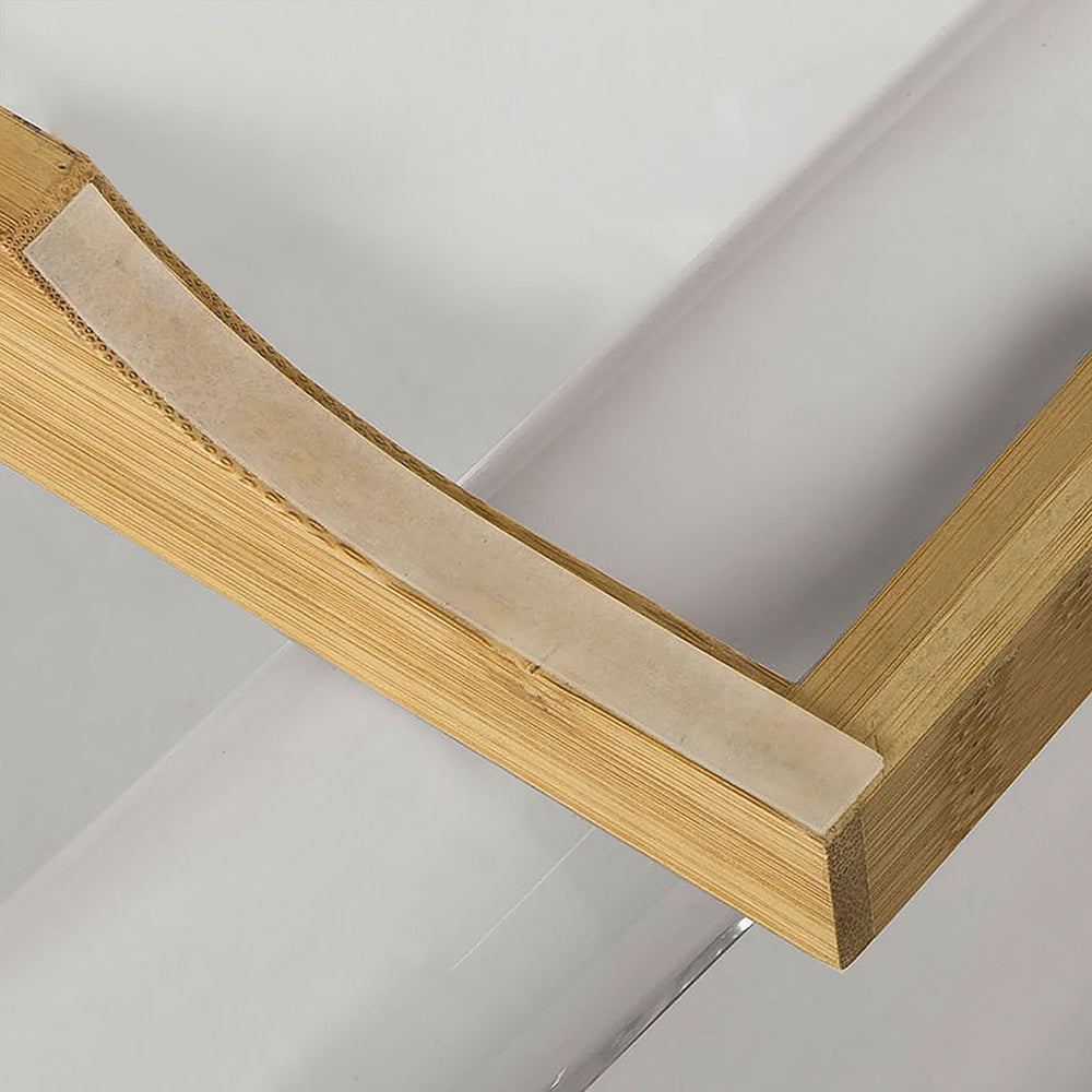 SoBuy Badplank - Badrekje - Bamboe Hout - Verstelbaar - 70-104 x 4 x 22 cm - FRG207-N
