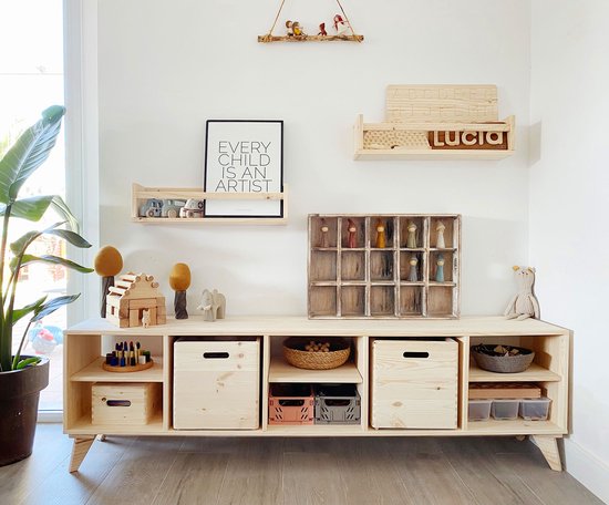 Astigarraga Wandplank - wandrek - kruidenrek - 80cm - PEFC dennenhout