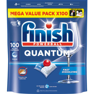 Finish Vaatwastabletten - Quantum All in 1 Regular - 100 stuks