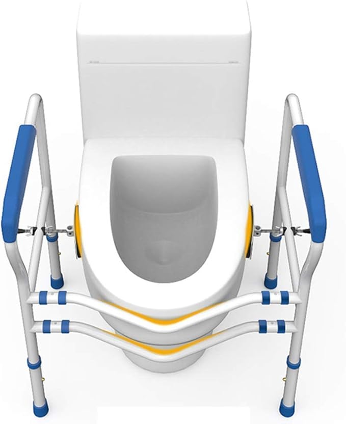 BODHIS Toiletbeugel – Verstelbaar & Antislip – max. 113 kg – 55,5 x 50,5 x 80,5 cm – Wit
