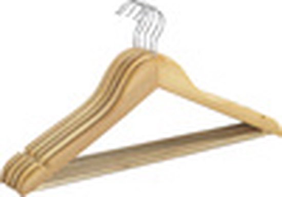 Wenko Kledinghangers Eco 45 X 23,5 Cm Hout Naturel 5 Stuks