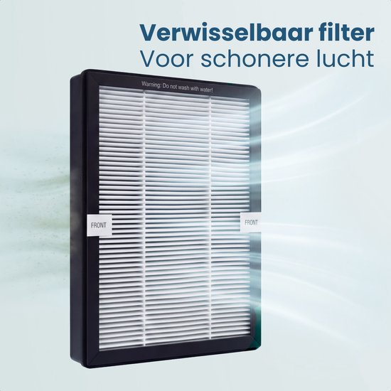 Auronic Torenventilator - Bladeless Model 2 in 1 - Luchtreiniger met HEPA-filter - Ventilator - 10 Standen - Afstandsbediening - 105 cm - Wit