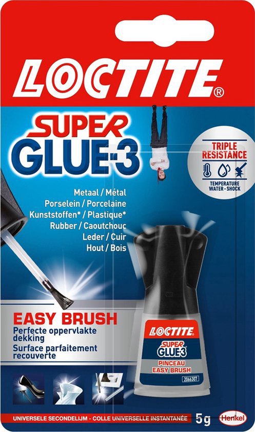 Loctite Brush 5 g High Precision | Ideaal aanbrengen met Kwast | High Precision Secondelijm | Seconde lijm voor Universele toepassing | Seconden lijm, Multilijm & Alleslijm | Hobby| & Reparatiesecondelijm