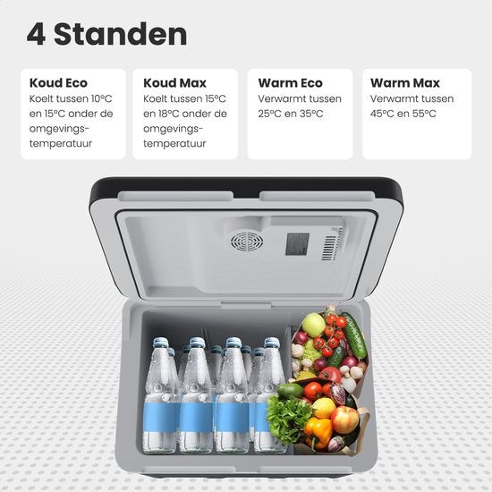 Auronic Elektrische Koelbox - Coolbox - 40L - 12V en 240V - Zwart