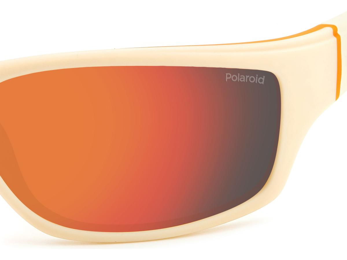 Polaroid zonnebril - Kunststof - Heren - White Orange - 65x17x125 mm