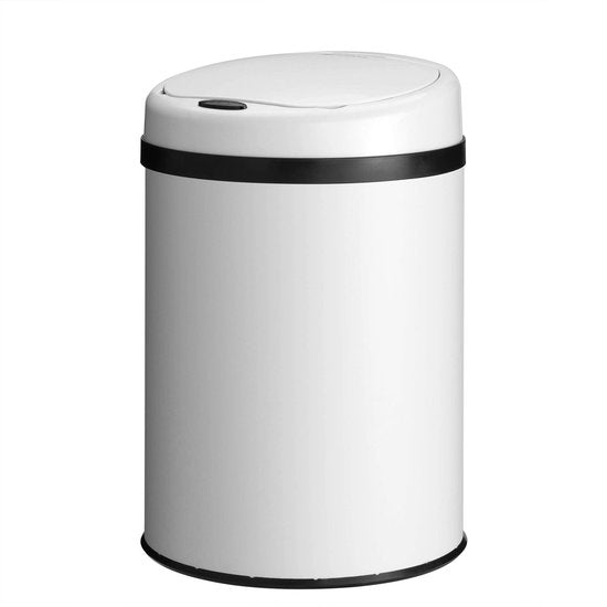 Automatische Prullenbak / Afvalemmer / Sensorprullenbak - 30 Liter - Wit - Rond