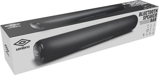 Umbro Draadloze Bluetooth Speaker met Radio - Oplaadfunctie - Meerdere Afspeelmogelijkheden: SD-Kaart, USB-stick, AUX - Zwart